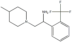 2-(4-methylpiperidin-1-yl)-1-[2-(trifluoromethyl)phenyl]ethanamine Struktur