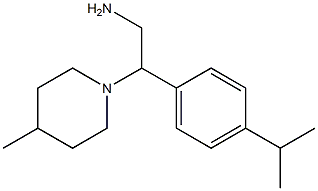 2-(4-methylpiperidin-1-yl)-2-[4-(propan-2-yl)phenyl]ethan-1-amine Struktur