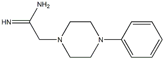 2-(4-phenylpiperazin-1-yl)ethanimidamide Struktur