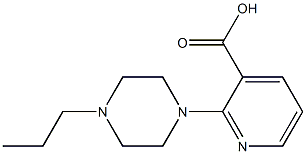 2-(4-propylpiperazin-1-yl)pyridine-3-carboxylic acid Struktur