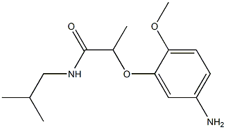 2-(5-amino-2-methoxyphenoxy)-N-(2-methylpropyl)propanamide Struktur