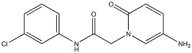 2-(5-amino-2-oxo-1,2-dihydropyridin-1-yl)-N-(3-chlorophenyl)acetamide Struktur