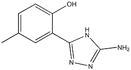 2-(5-amino-4H-1,2,4-triazol-3-yl)-4-methylphenol Struktur