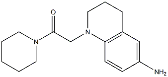 2-(6-amino-1,2,3,4-tetrahydroquinolin-1-yl)-1-(piperidin-1-yl)ethan-1-one Struktur