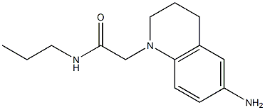 2-(6-amino-1,2,3,4-tetrahydroquinolin-1-yl)-N-propylacetamide Struktur