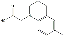 2-(6-methyl-1,2,3,4-tetrahydroquinolin-1-yl)acetic acid Struktur