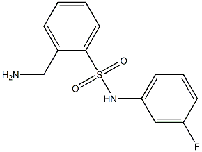 2-(aminomethyl)-N-(3-fluorophenyl)benzenesulfonamide Struktur