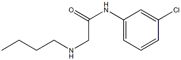 2-(butylamino)-N-(3-chlorophenyl)acetamide Struktur