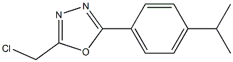 2-(chloromethyl)-5-[4-(propan-2-yl)phenyl]-1,3,4-oxadiazole Struktur