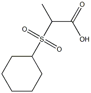 2-(cyclohexanesulfonyl)propanoic acid Struktur