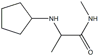 2-(cyclopentylamino)-N-methylpropanamide Struktur