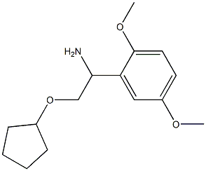 2-(cyclopentyloxy)-1-(2,5-dimethoxyphenyl)ethanamine Struktur