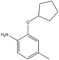 2-(cyclopentyloxy)-4-methylaniline Struktur