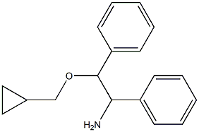 2-(cyclopropylmethoxy)-1,2-diphenylethan-1-amine Struktur