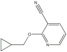 2-(cyclopropylmethoxy)pyridine-3-carbonitrile Struktur