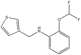 2-(difluoromethoxy)-N-(thiophen-3-ylmethyl)aniline Struktur