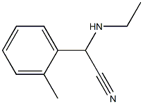 2-(ethylamino)-2-(2-methylphenyl)acetonitrile Struktur