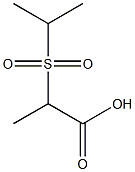 2-(isopropylsulfonyl)propanoic acid Struktur