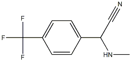 2-(methylamino)-2-[4-(trifluoromethyl)phenyl]acetonitrile Struktur