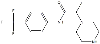 2-(piperazin-1-yl)-N-[4-(trifluoromethyl)phenyl]propanamide Struktur