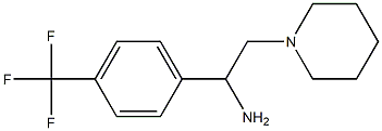 2-(piperidin-1-yl)-1-[4-(trifluoromethyl)phenyl]ethan-1-amine Struktur