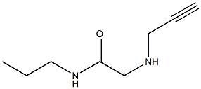 2-(prop-2-yn-1-ylamino)-N-propylacetamide Struktur