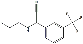 2-(propylamino)-2-[3-(trifluoromethyl)phenyl]acetonitrile Struktur