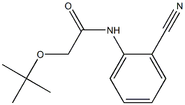 2-(tert-butoxy)-N-(2-cyanophenyl)acetamide Struktur