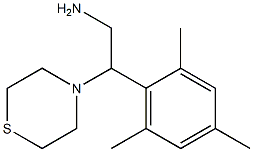 2-(thiomorpholin-4-yl)-2-(2,4,6-trimethylphenyl)ethan-1-amine Struktur