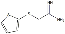 2-(thiophen-2-ylsulfanyl)ethanimidamide Struktur