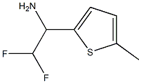 2,2-difluoro-1-(5-methylthiophen-2-yl)ethan-1-amine Struktur