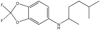 2,2-difluoro-N-(5-methylhexan-2-yl)-2H-1,3-benzodioxol-5-amine Struktur