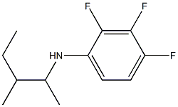 2,3,4-trifluoro-N-(3-methylpentan-2-yl)aniline Struktur