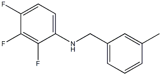 2,3,4-trifluoro-N-[(3-methylphenyl)methyl]aniline Struktur