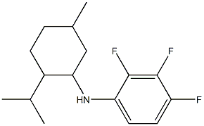 2,3,4-trifluoro-N-[5-methyl-2-(propan-2-yl)cyclohexyl]aniline Struktur