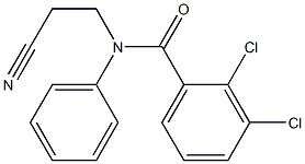 2,3-dichloro-N-(2-cyanoethyl)-N-phenylbenzamide Struktur