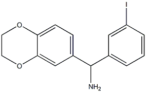 2,3-dihydro-1,4-benzodioxin-6-yl(3-iodophenyl)methanamine Struktur