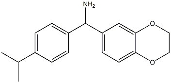 2,3-dihydro-1,4-benzodioxin-6-yl[4-(propan-2-yl)phenyl]methanamine Struktur