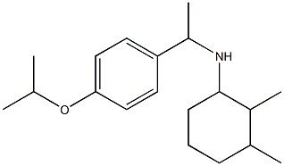 2,3-dimethyl-N-{1-[4-(propan-2-yloxy)phenyl]ethyl}cyclohexan-1-amine Struktur