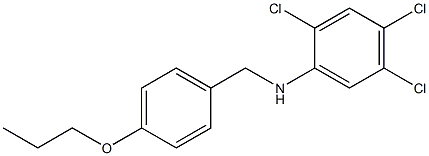 2,4,5-trichloro-N-[(4-propoxyphenyl)methyl]aniline Struktur