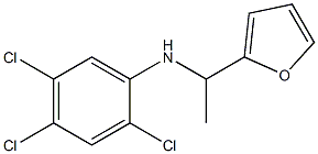 2,4,5-trichloro-N-[1-(furan-2-yl)ethyl]aniline Struktur