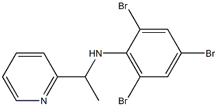 2,4,6-tribromo-N-[1-(pyridin-2-yl)ethyl]aniline Struktur