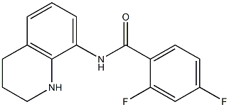 2,4-difluoro-N-(1,2,3,4-tetrahydroquinolin-8-yl)benzamide Struktur