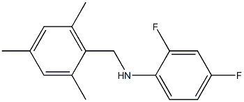 2,4-difluoro-N-[(2,4,6-trimethylphenyl)methyl]aniline Struktur