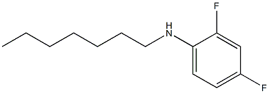 2,4-difluoro-N-heptylaniline Struktur