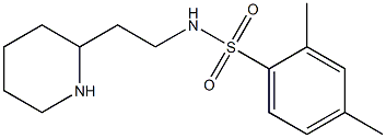 2,4-dimethyl-N-[2-(piperidin-2-yl)ethyl]benzene-1-sulfonamide Struktur