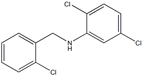 2,5-dichloro-N-[(2-chlorophenyl)methyl]aniline Struktur