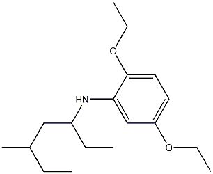 2,5-diethoxy-N-(5-methylheptan-3-yl)aniline Struktur