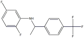 2,5-difluoro-N-{1-[4-(trifluoromethyl)phenyl]ethyl}aniline Struktur