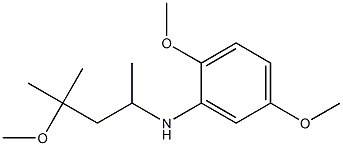 2,5-dimethoxy-N-(4-methoxy-4-methylpentan-2-yl)aniline Struktur